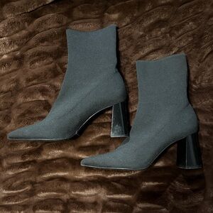 Zara Black Heeled Boots